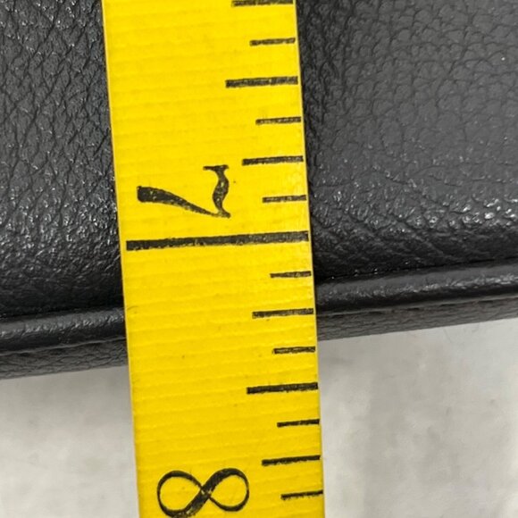 Genuine Leather Crossbody Shoulder Bag Flap Front Brown Gold Detachable Strap - Picture 4 of 12